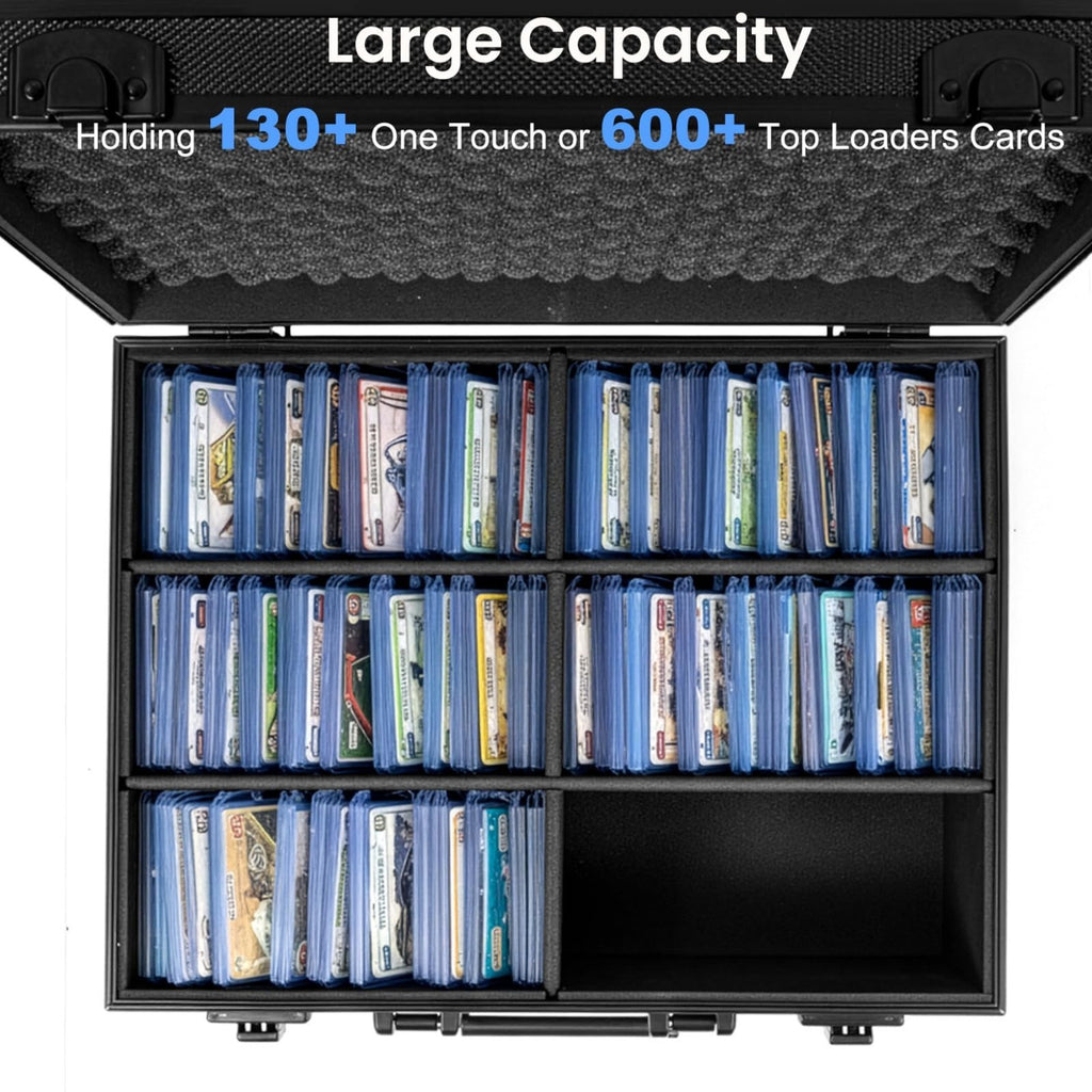 Graded Card Storage Box Portable Card Holder for Slabs Sports MTG Trading Cards