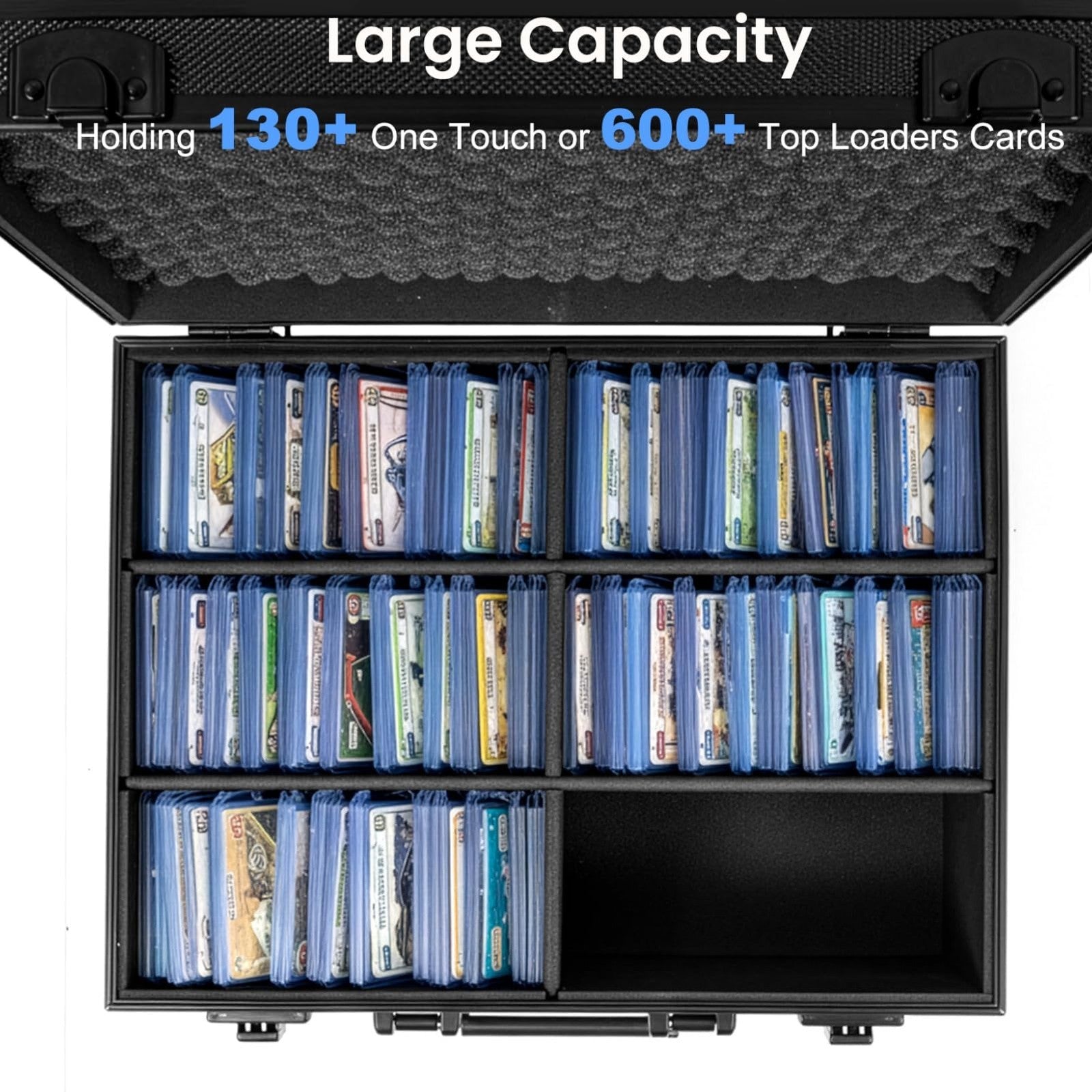 Graded Card Storage Box Portable Card Holder for Slabs Sports MTG Trading Cards