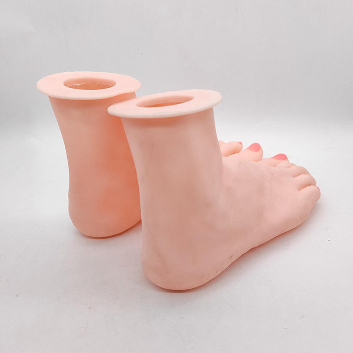 Silicone Foot Model, Female Mannequin Feet Display Manicure Tool Ankle Bracelet