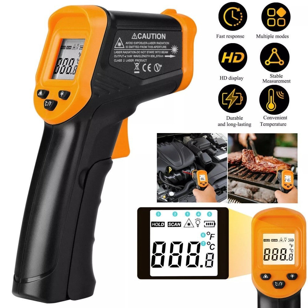 Handheld Infrared Thermometer Non-Contact Digital Laser Temperature Gun Probe UK