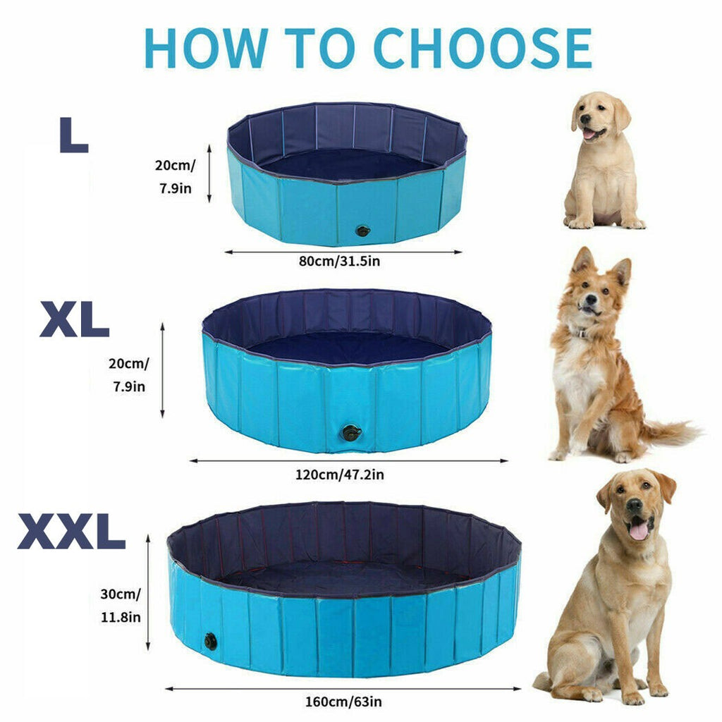 Portable Foldable Pet Bathing Pool for Large Dogs Ideal Swimming and Paddling