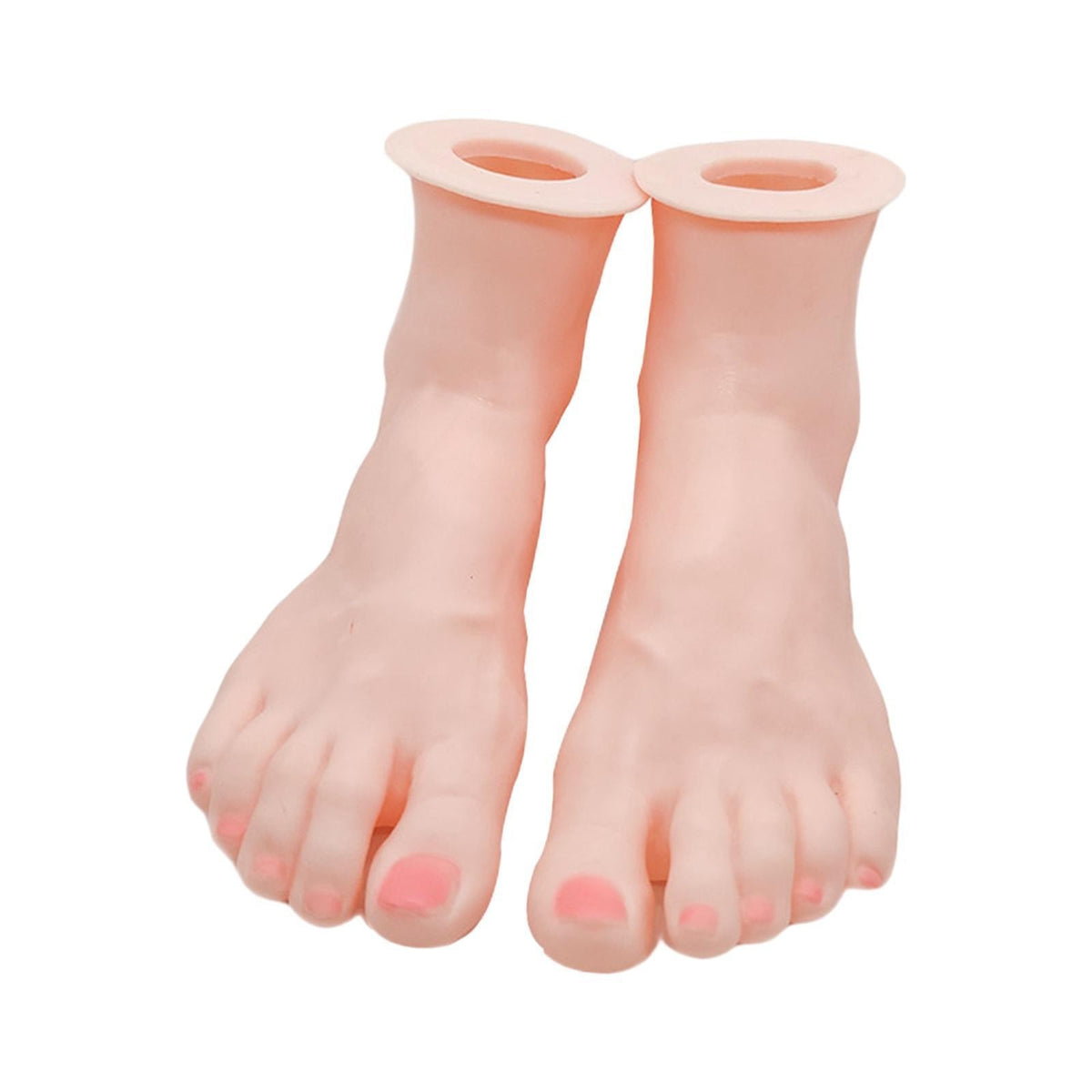Silicone Foot Model, Female Mannequin Feet Display Manicure Tool Ankle Bracelet