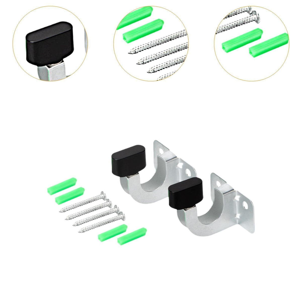 Garden Hose Reel Wall Mounted Hangers Easy Installation Multifunctional Brackets