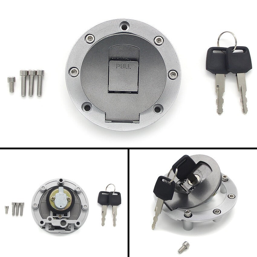 Fuel Gas Tank Cap w/Keys For Yamaha FZ1 FZ6 FZ8 N S YZF R1 R6 XJR1300 FJR1300 UK