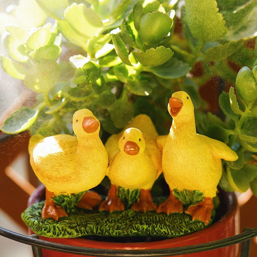 Cute Duck Statues for Garden and Home Decor Waterproof Resin Ornaments