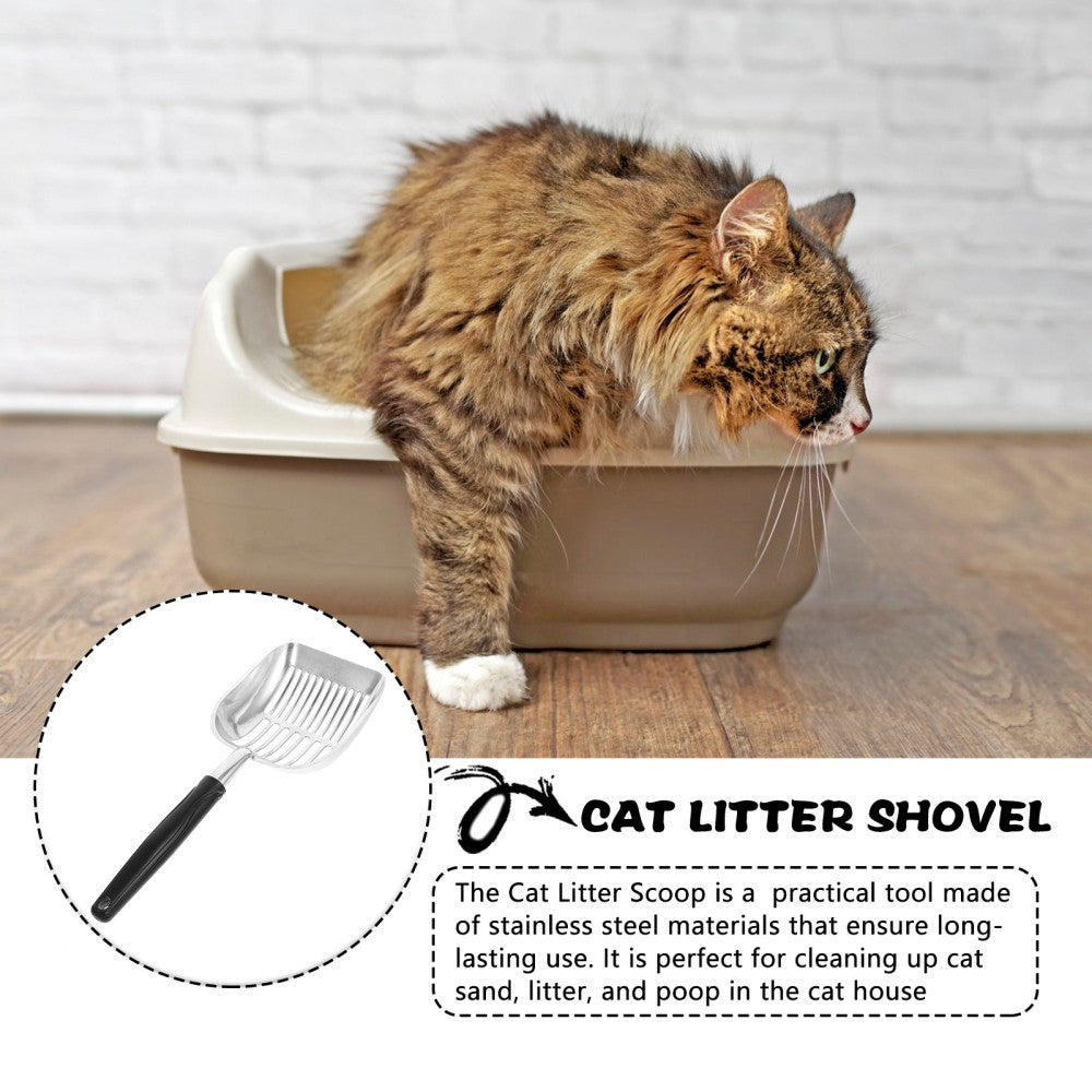 Pet Cleaning Supplies Metal Cat Litter Shove Cat Sand Waste Scooper