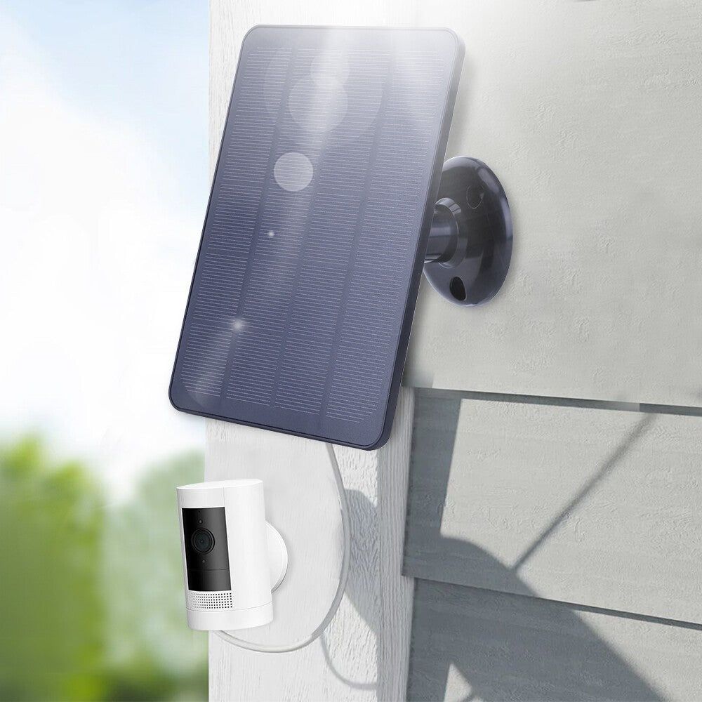 4W Solar Panel for Ring Cameras - 5V Charger Kit Spotlight/Stick Up Cam