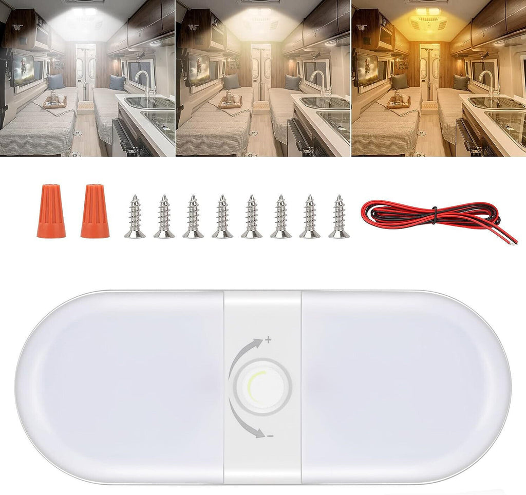 12V dimmable ceiling light with switch caravan for RV truck Motorhome lamps LED