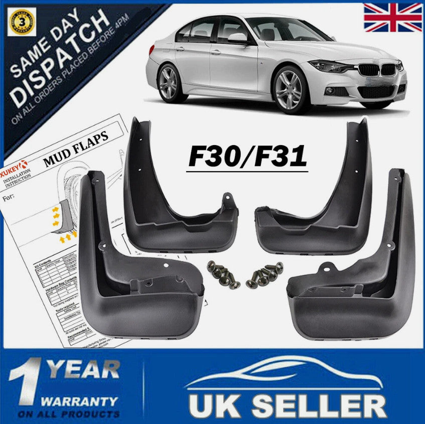 Mud Flaps Splash Guards For BMW 3 Series F30 F31 2012-2018 OE Style Set