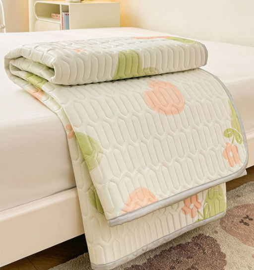 Summer Latex Cooling Mat Ice Silk Air-Conditioning Mattress Printed Cool for Bed