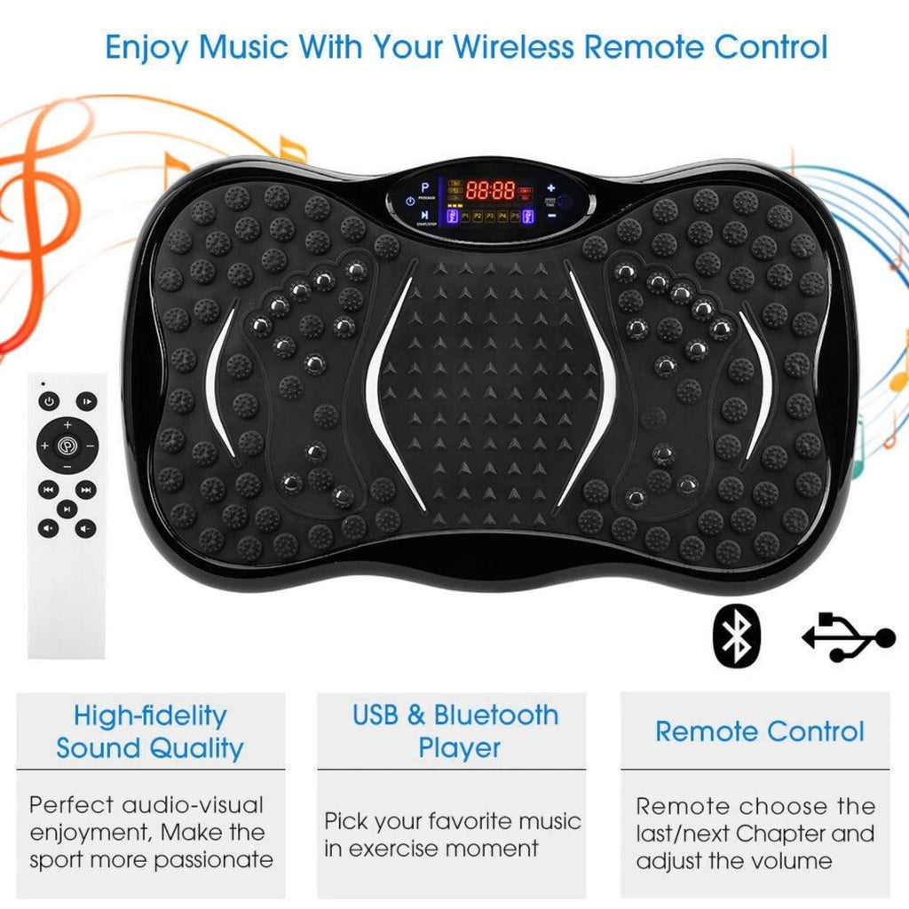 Vibration Plate Body Shaker Massage Fitness Machine Oscillating Power 3D Silent