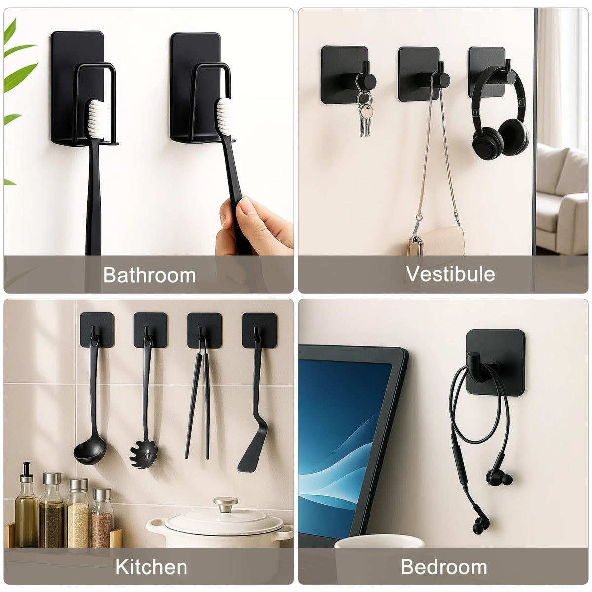 11pcs Bathroom Accessories Set No Drilling Towel and Toilet Roll Holder Set
