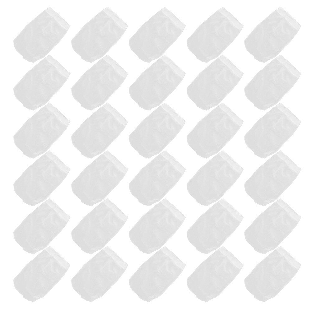 30Pcs Pool Skimmer Socks Elastic Swimming Pool Garbage Filter Bag White