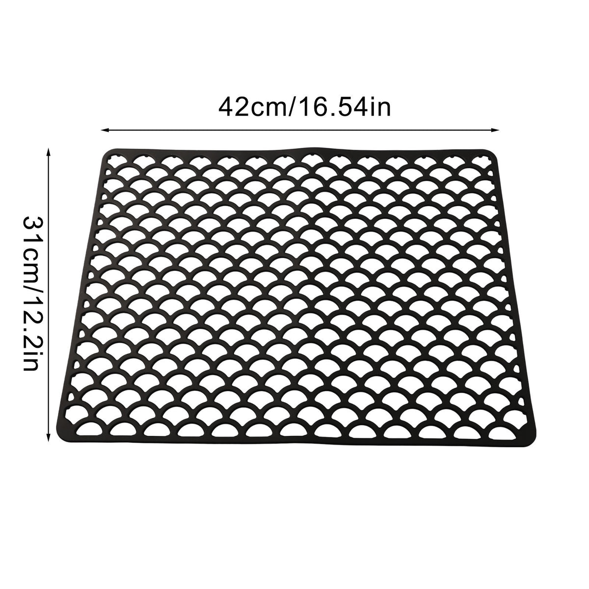 Soft Silicone Sink Mat Noise Reducing Kitchen Accessory for Drain Sinks