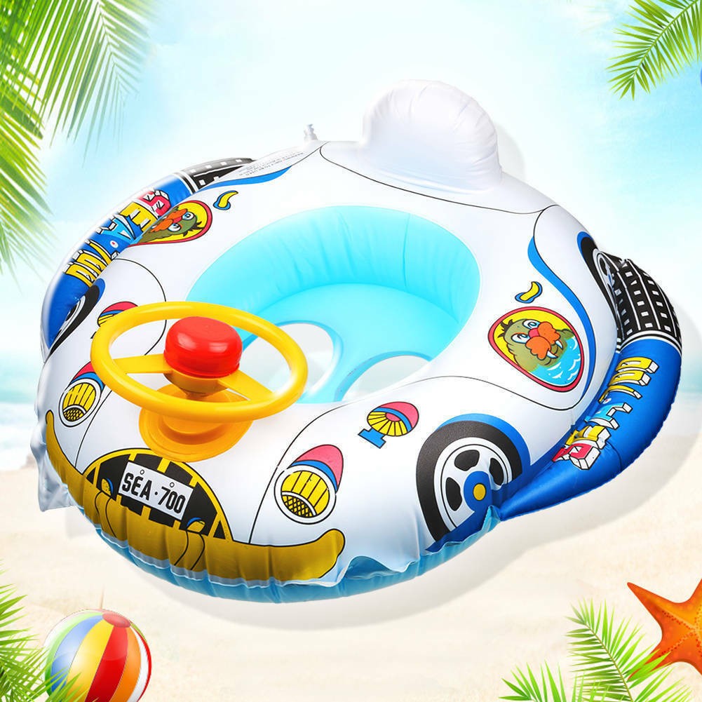Kids Inflatable Swimming Ring Pool Float Summer Water Fun Beach Toy