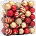 50pcs Christmas Decor Baubles Tree Xmas Balls Party Wedding Ornament 4cm Round