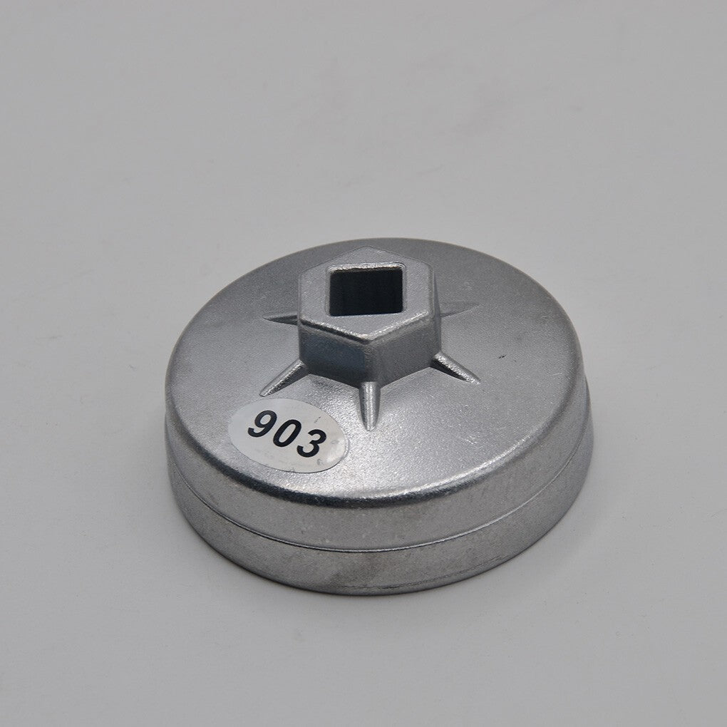 Car Universal 74mm 14 Flute Aluminum Oil Filter Wrench Socket Remover Tools