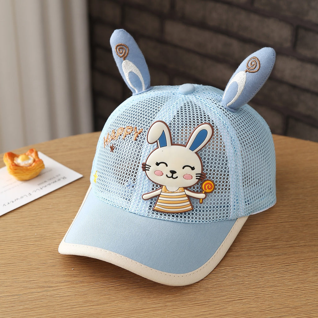 Children's Candy Rabbit Cute And Fashionable Net Scarf Baseball Cap For...
