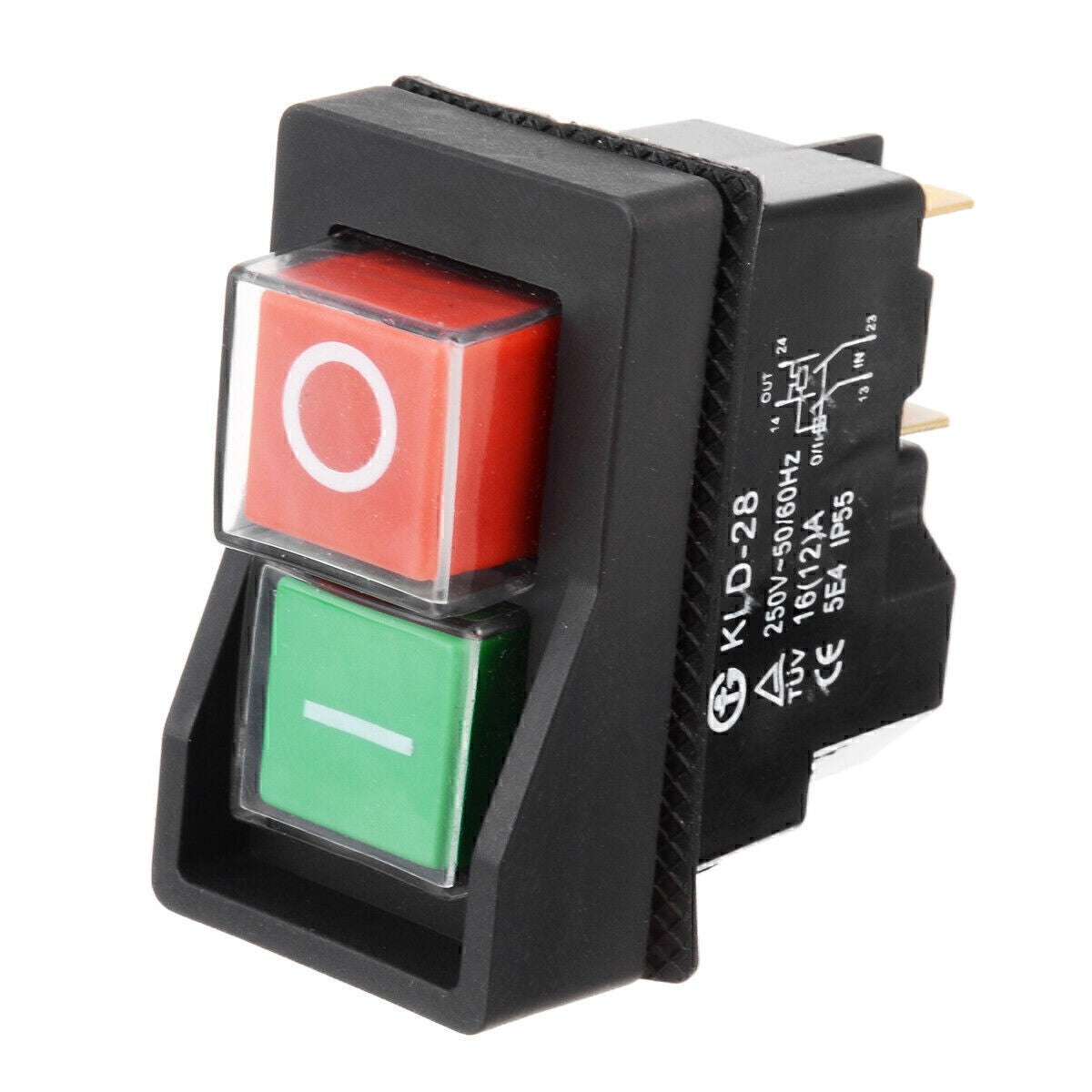 KLD28 KJD17 250V 16A On Off Switch for Garden Shredder Shredder Motorscha