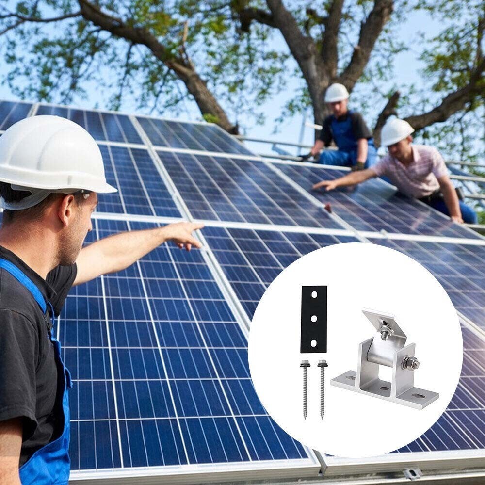 2x Solar Panel Mounting Brackets Adjustable Solar Panel Bracket Tilt Mount Angle