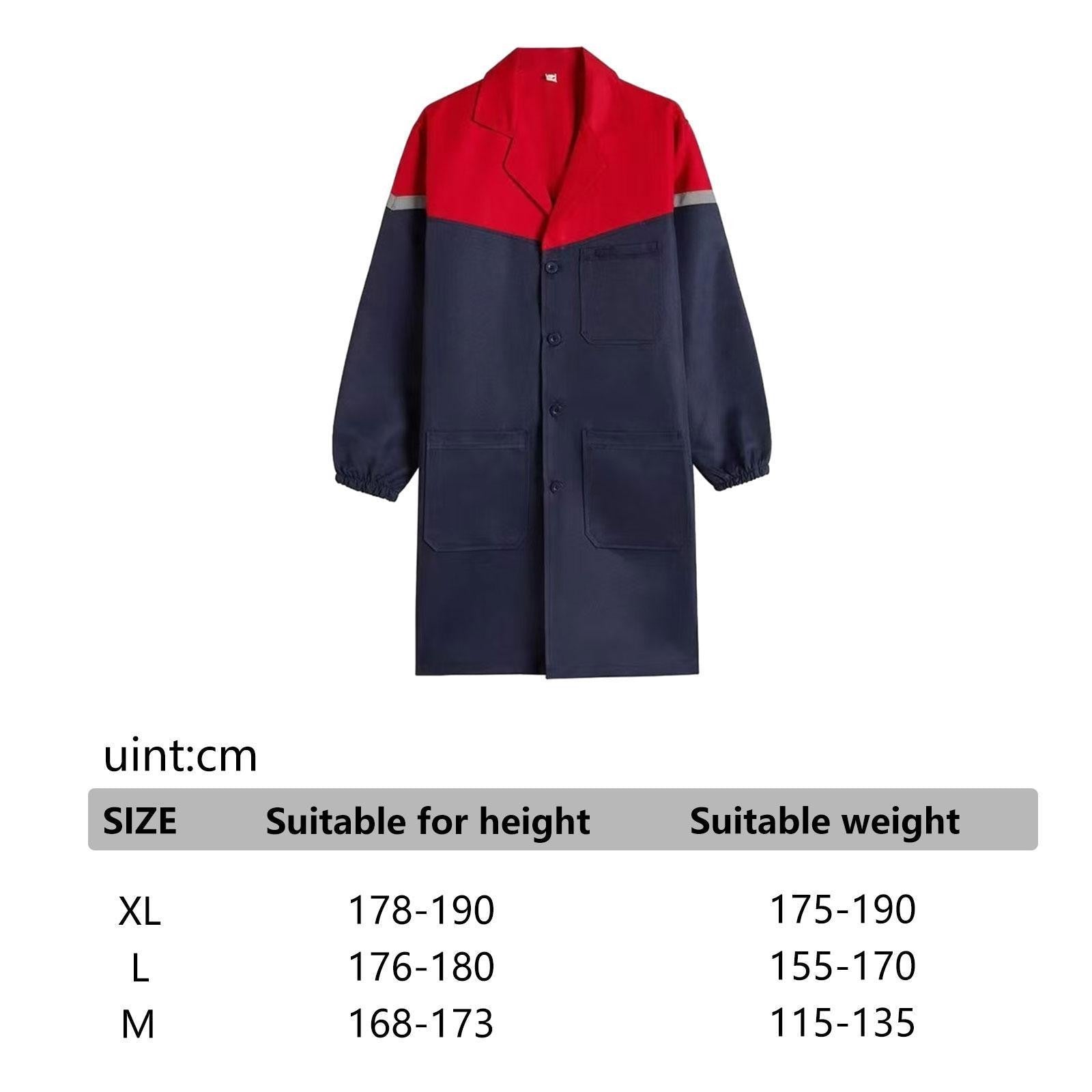 Paint over Coat Adults Workshop Mechanic Outerwear Smock Men Warehouse Work Coat