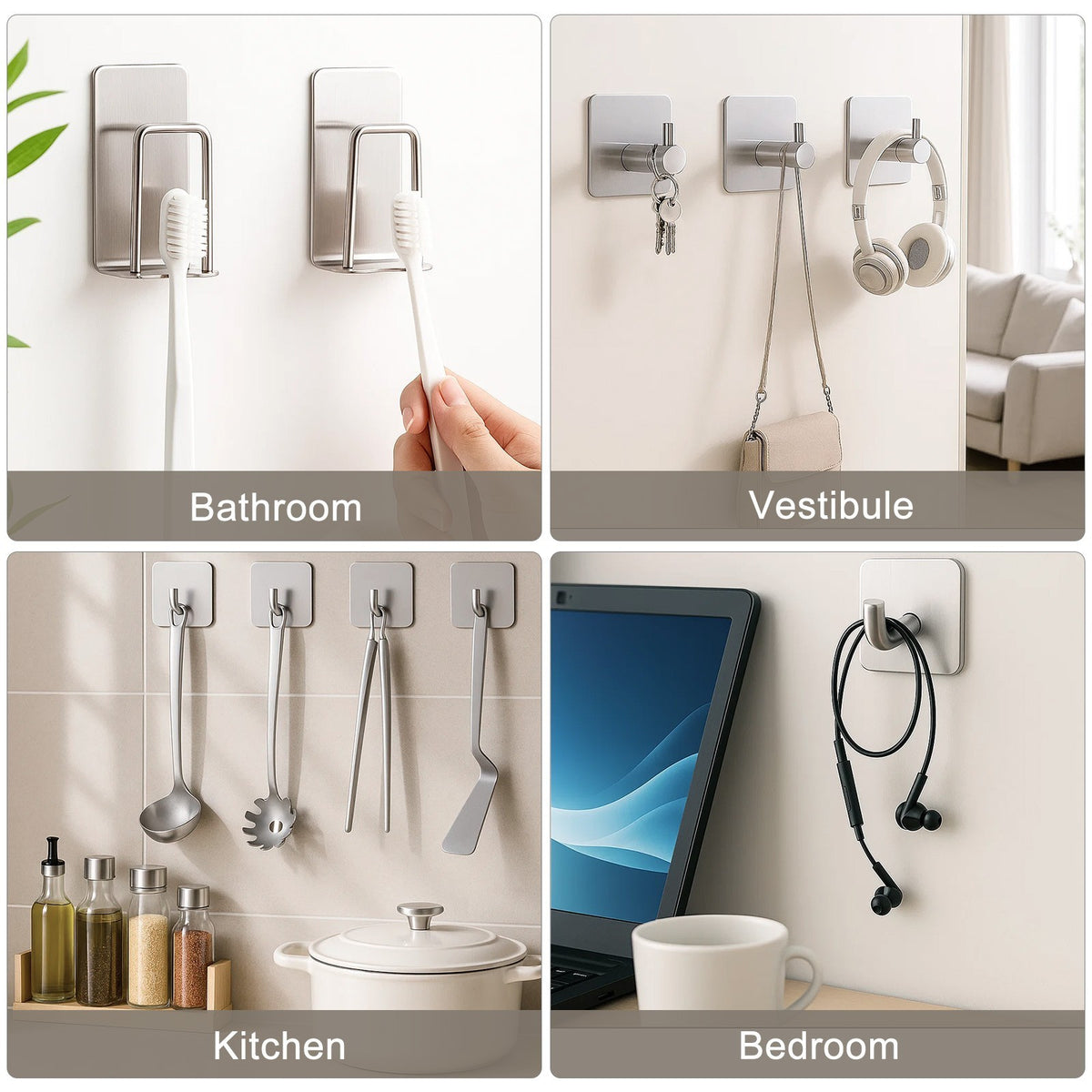 11pcs Bathroom Accessories Set No Drilling Towel and Toilet Roll Holder Set