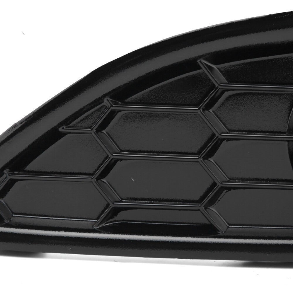 For Ford Fiesta MK7 2013-2017 Pair Honeycomb Front Bumper Fog Light Cover Grille