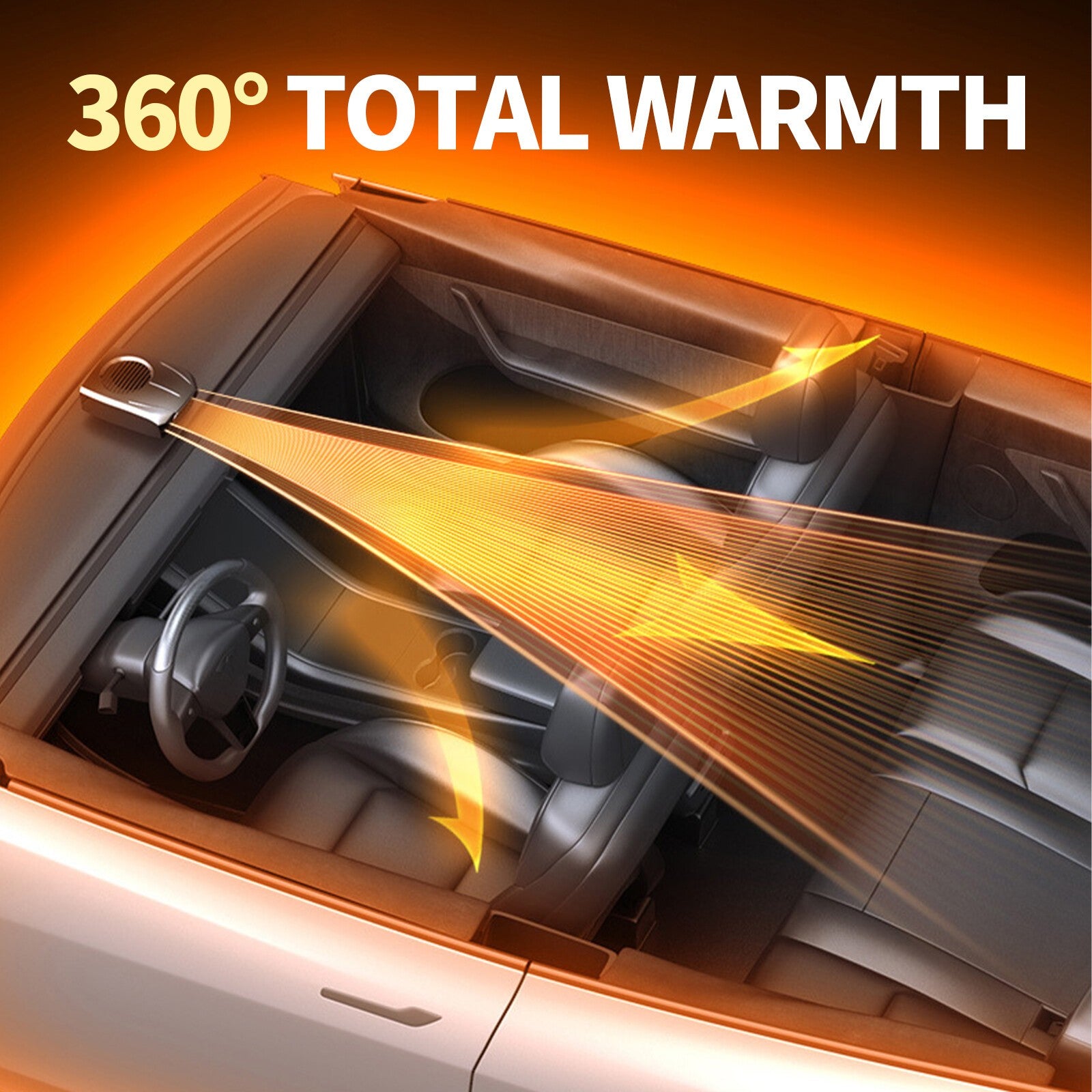 150W Car Heater 12V Windshield Heating Fan Defogger Defroster Demister Portable