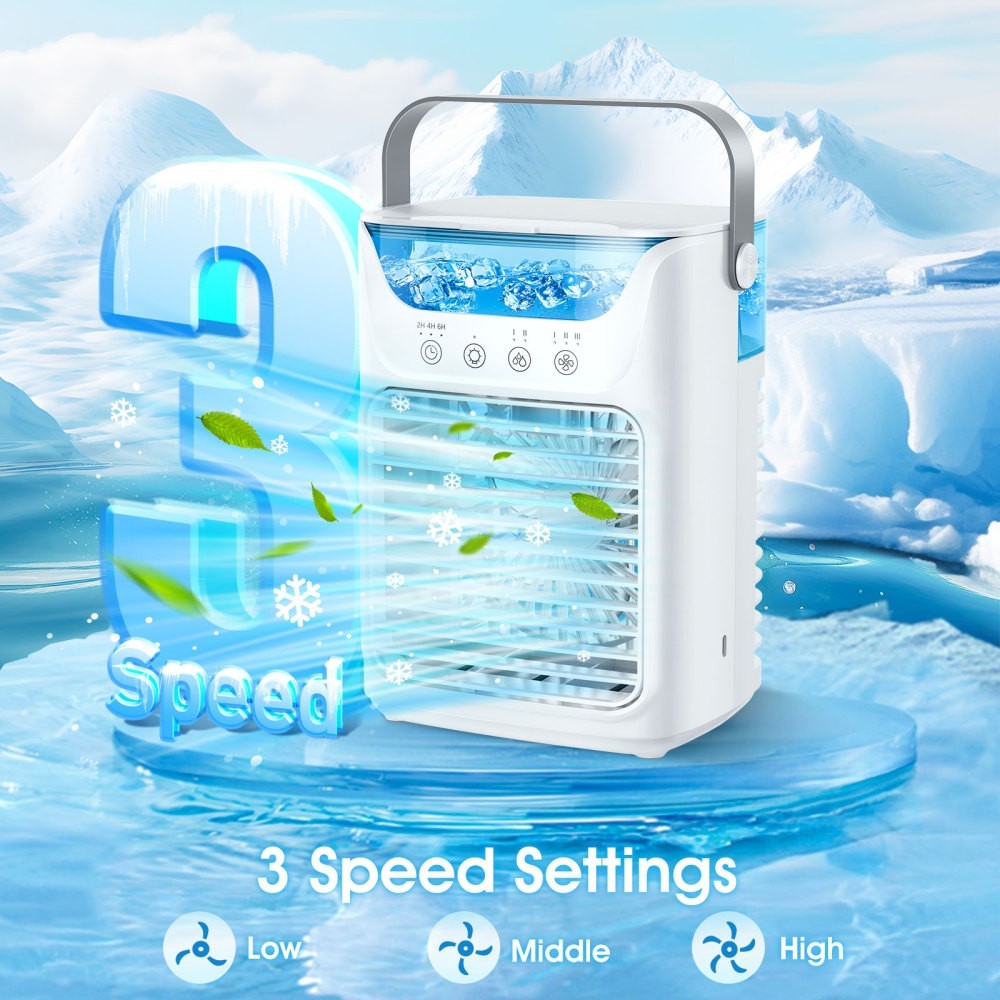 Portable Air Cooler Fan Evaporative Ice Cold Cooling Air Conditioner Humidifier*