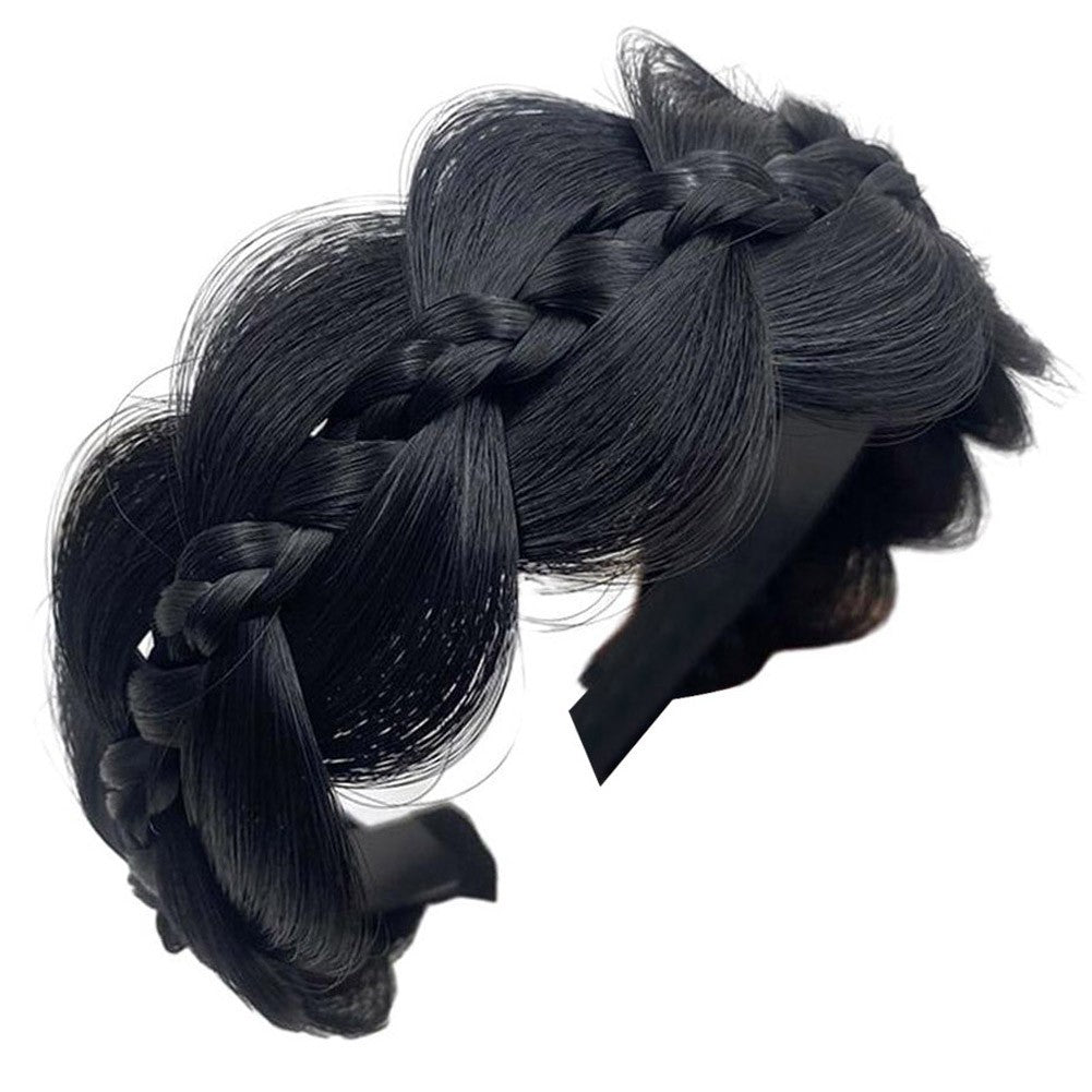 Women For Wig Headbands Wide Fishbone Braids Retro Styling Accessories