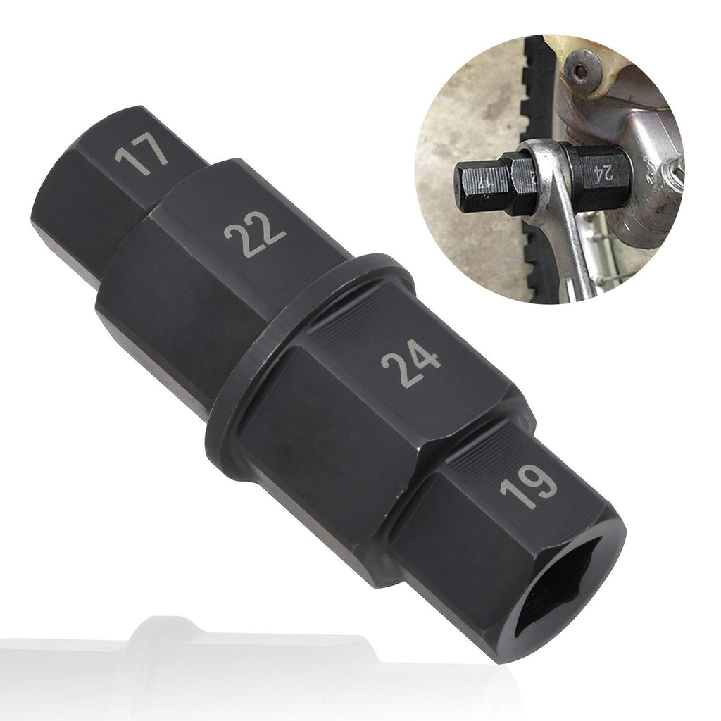 Motorcycle Front Rear Wheel Axle Spindle Tool Hex Key Socket 17 19 22 24mm