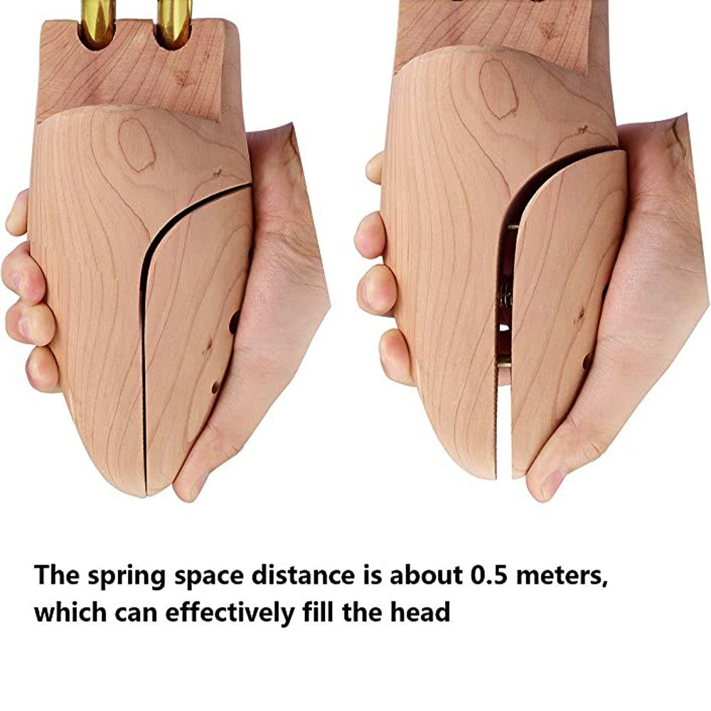 Wood Men's Shoe Stretcher Shoe Trees Shape Real Cedar Wood Pair of UK 8-10