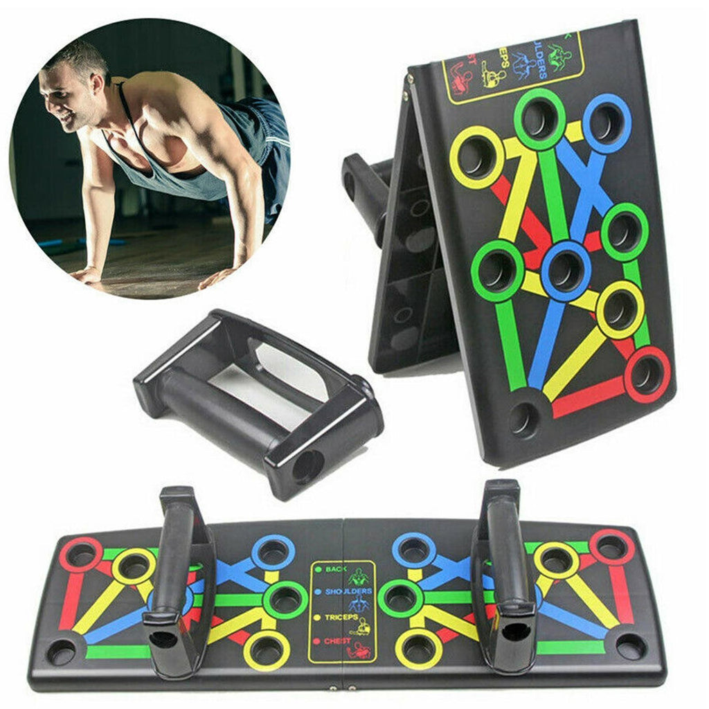14 in 1 Foldable Push Up Board Fitness Gym Workout Train Muscle Exercise Press