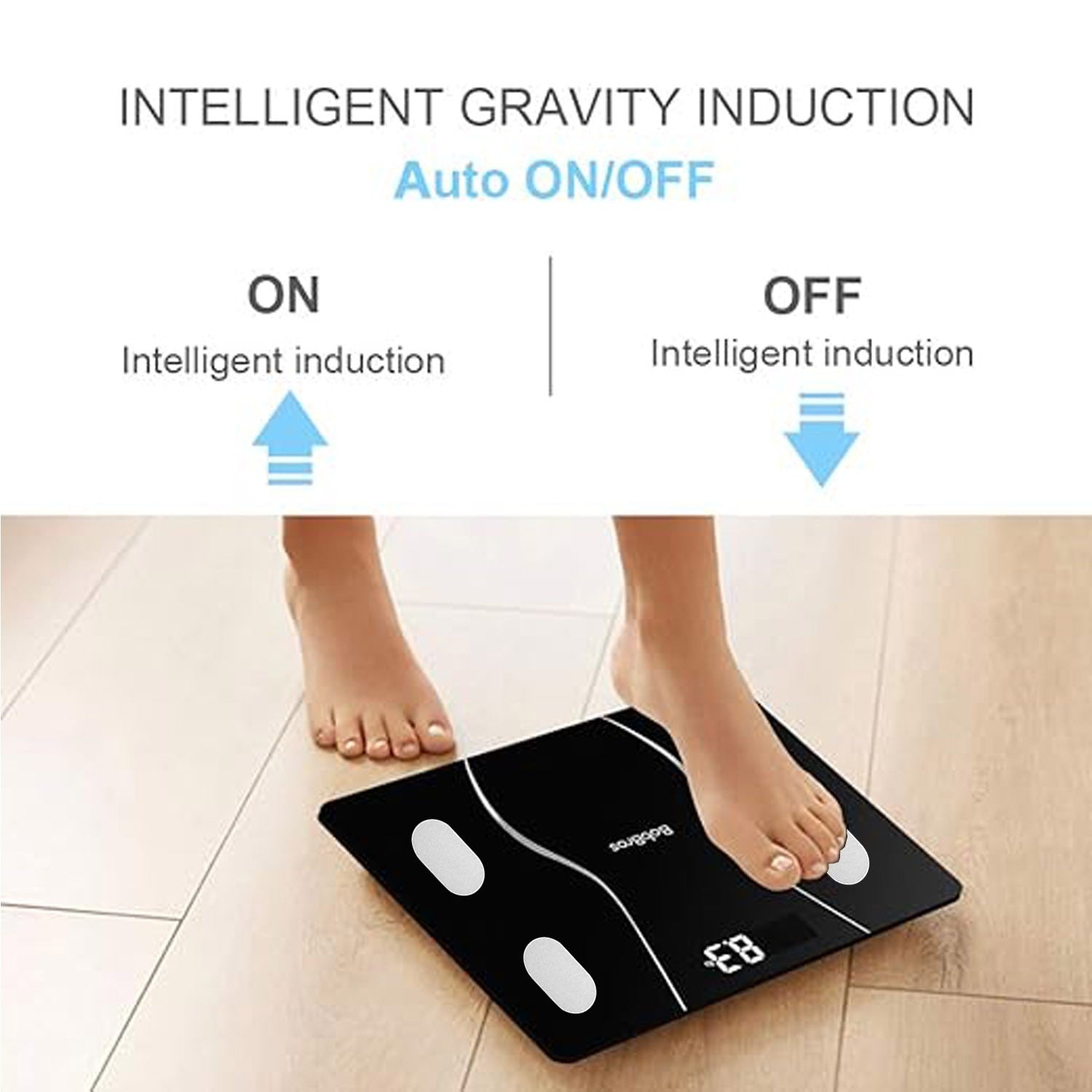 Bathroom Digital Scales 180KG Body Weight Weighing Scale LCD Electronic UK