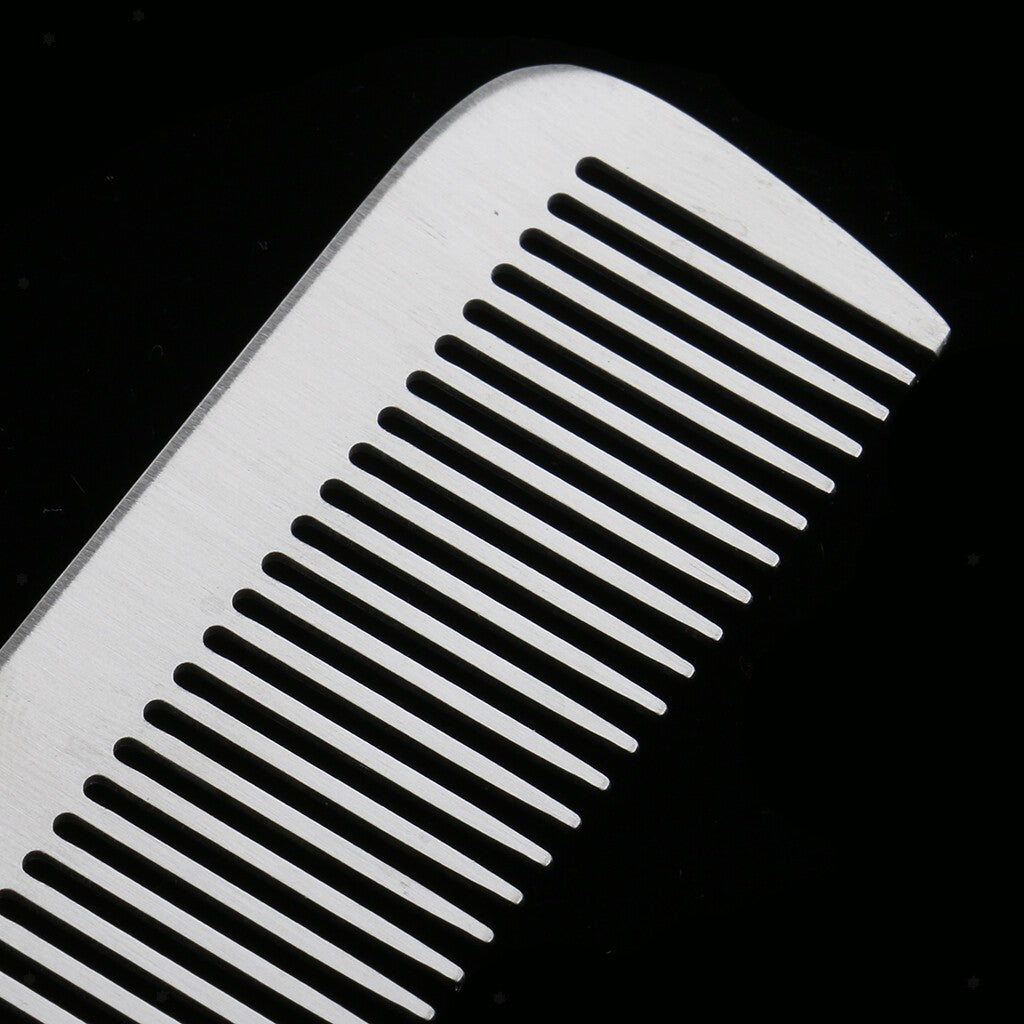 Stainless Steel Salon Barber Hairstyling Hairdressing Tail Comb Hairbrush K8.