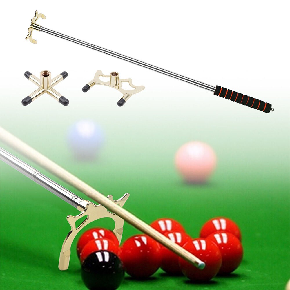 Billiards Pool Cue Stick Bridge Telescopic Snooker Cue Rest with Removable