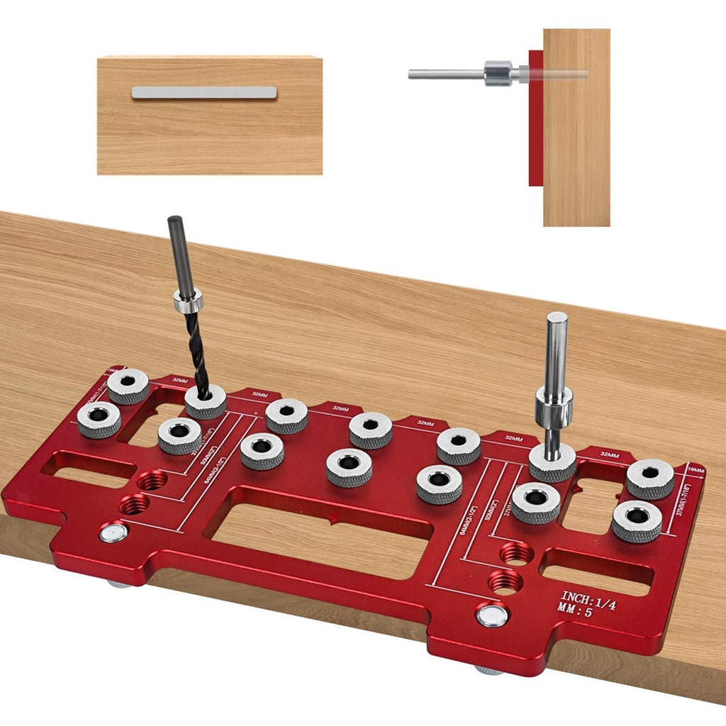 Shelf Pin Drilling Jig Drill Guide Template for DIY Furniture Bookshelf