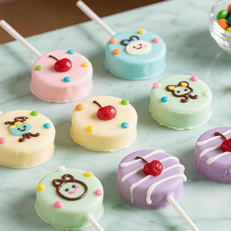 Circle Cake Pop Mold Set, Cake Pop Mold Set with Tray, Cake Pop Maker Baking Cut