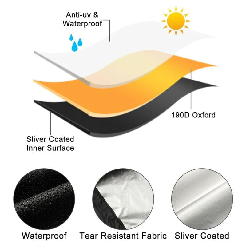 Waterproof Motorcycle Motorbike Scooter Protector Cover Outdoor Rain Dust UV