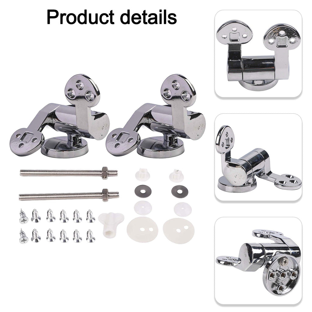 Replacement Toilet Lid Hinges with Soft Close and Complete Accessories