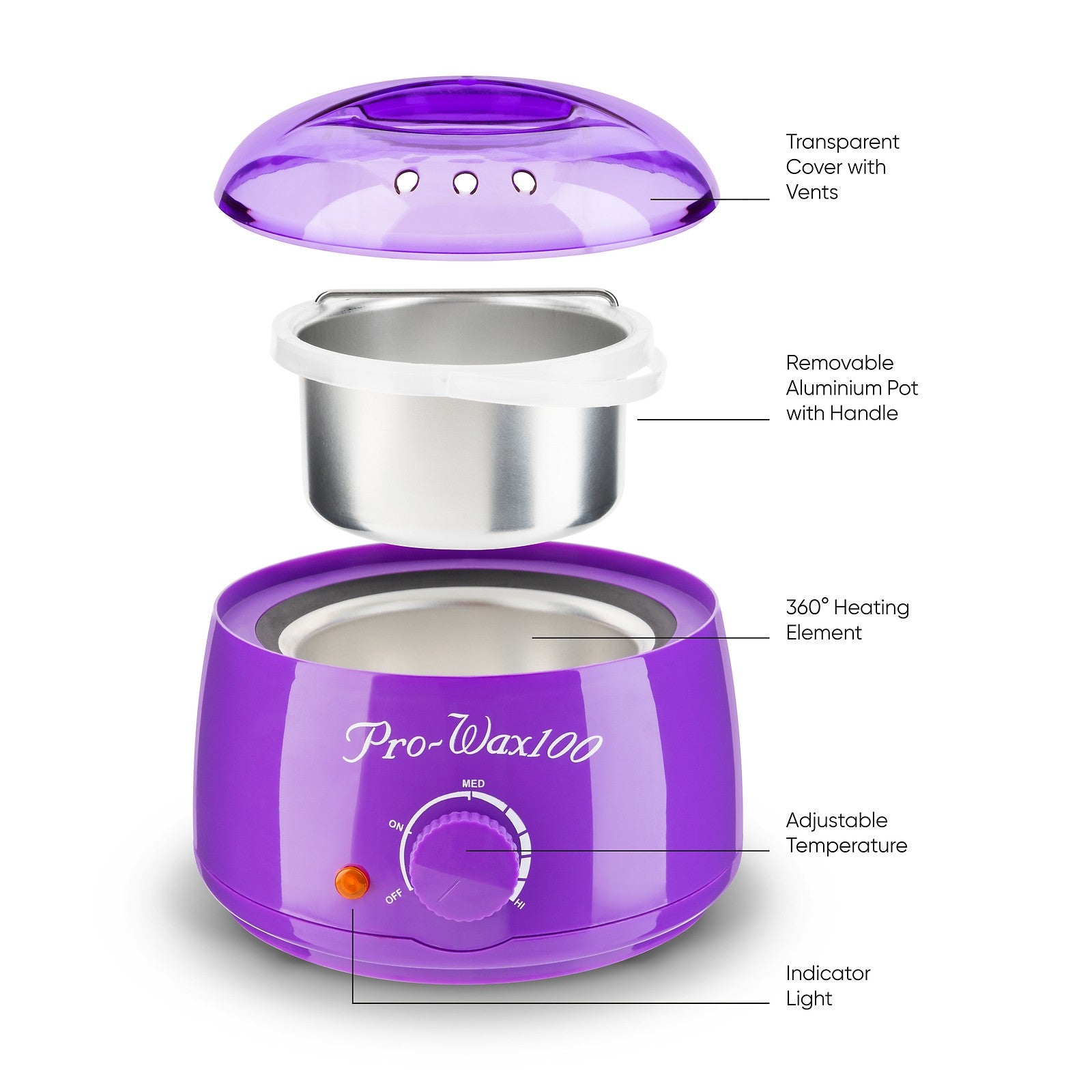 Wax Warmer Heater Pot Machine Waxing Hair Removal With Beans Depilatory Paraffin