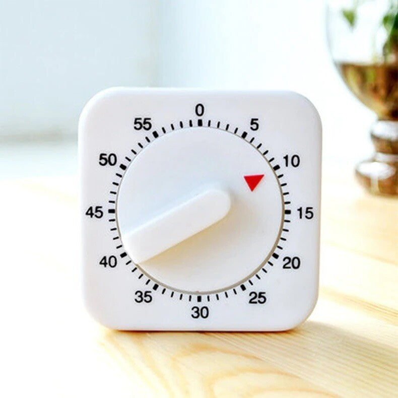 2/1 Pcs Kitchen Mechanical Cooking Egg Timer 1 Hour Count-Down Up Alarm Clock UK