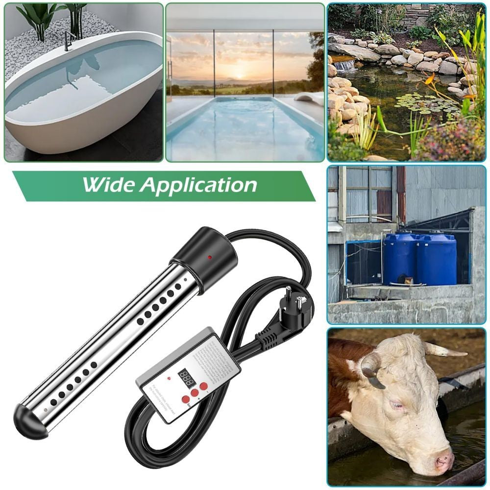 Electric Immersion Water Heater 3000W Portable Suspension Bath Hot Fast Boiler