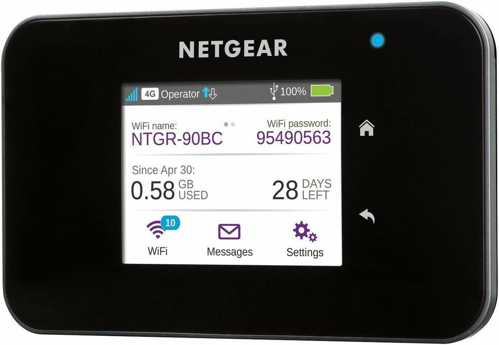 Unlocked Netgear AC810S 600Mbps 4G LTE Wi-Fi Router + Antenna Portable Hotspot