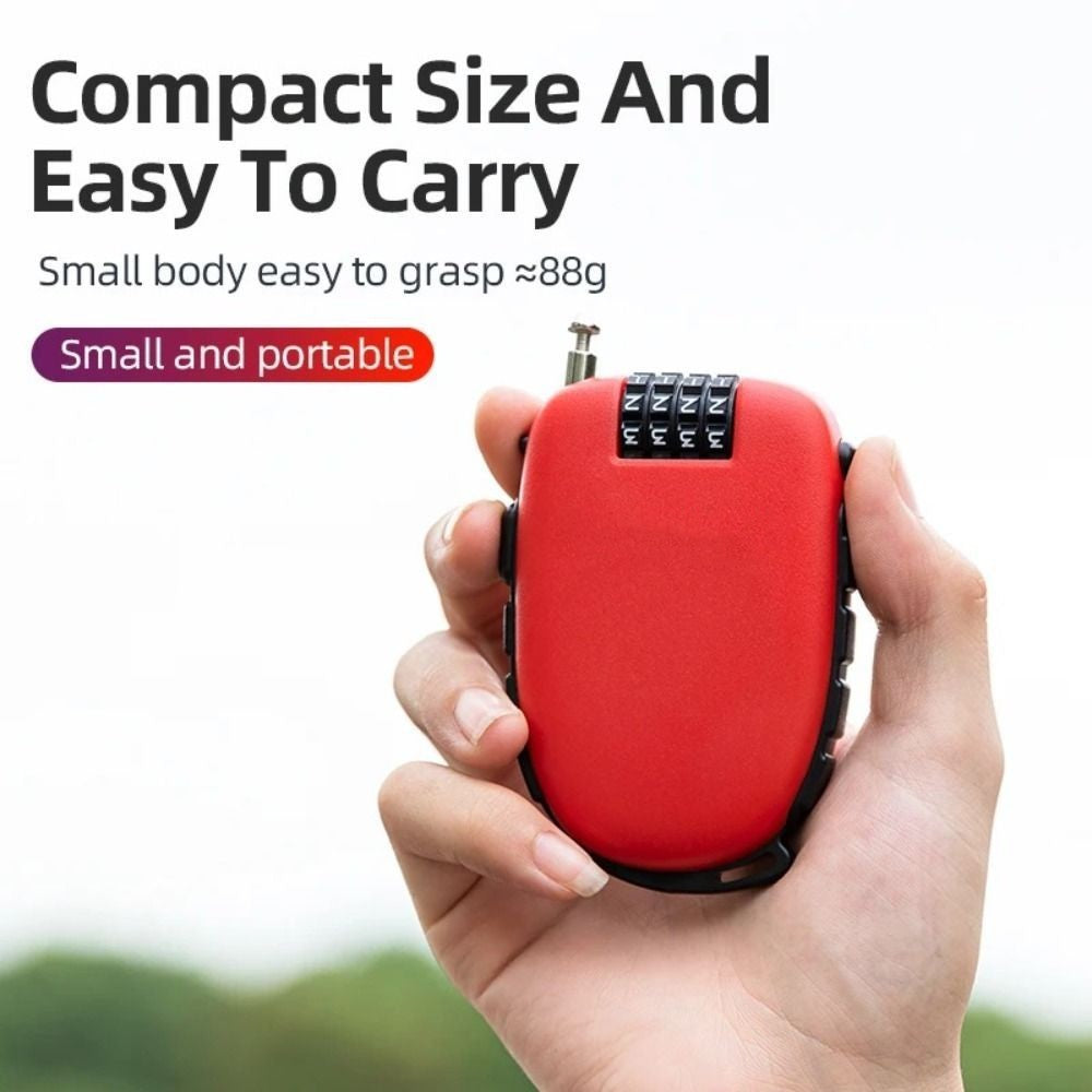 Anti-theft Lock Motorcycle Helmet Lock Resettable Wheel Password Cycling Lock