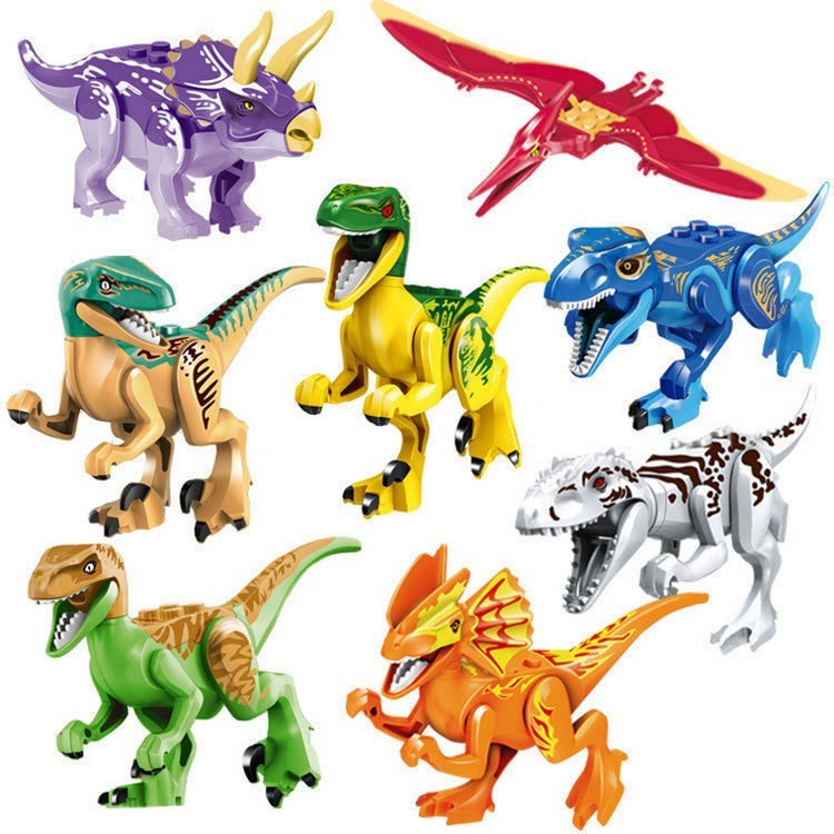 20Pcs Dinos fit Jurassic World Lego Dinosaur Tyrannosaurus TRex Park Raptor