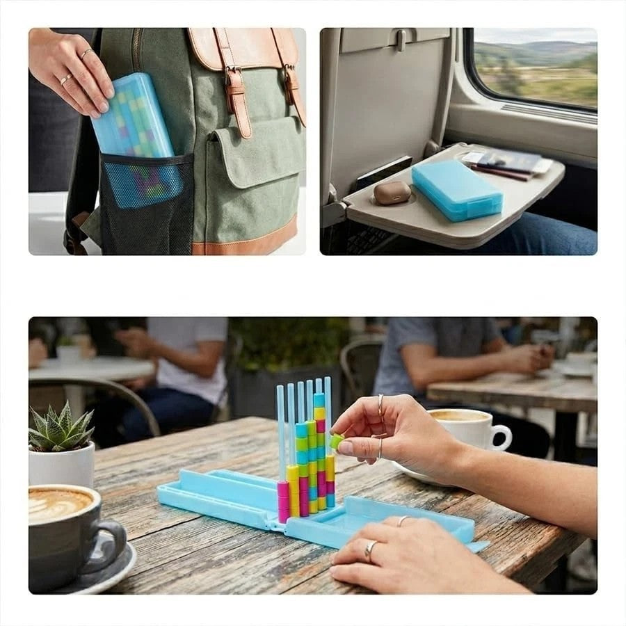 Mini Colour Stack Challenge Game, Color Matching Stacking Puzzle Game Kids Adult