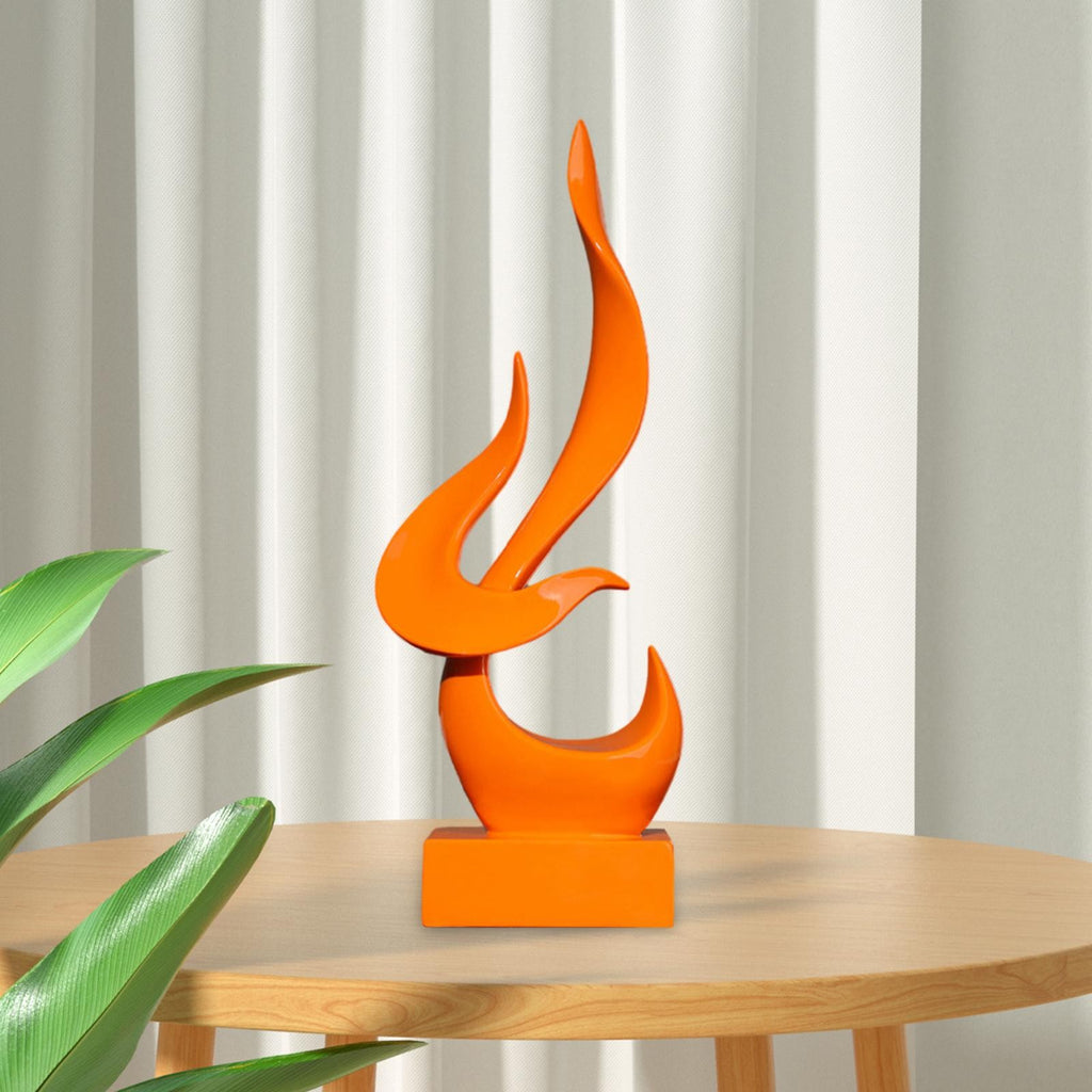 Abstract Flame Statue Sculpture Ornament for Entryway