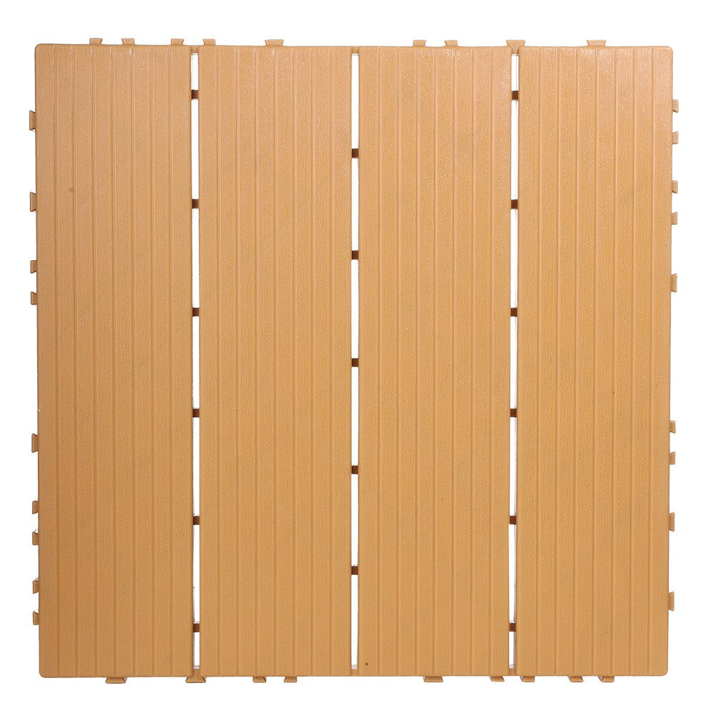 12Pack Heavy Duty Deck Tiles - Anti-Slip Interlocking Floor 30x30cm Outdoor UK