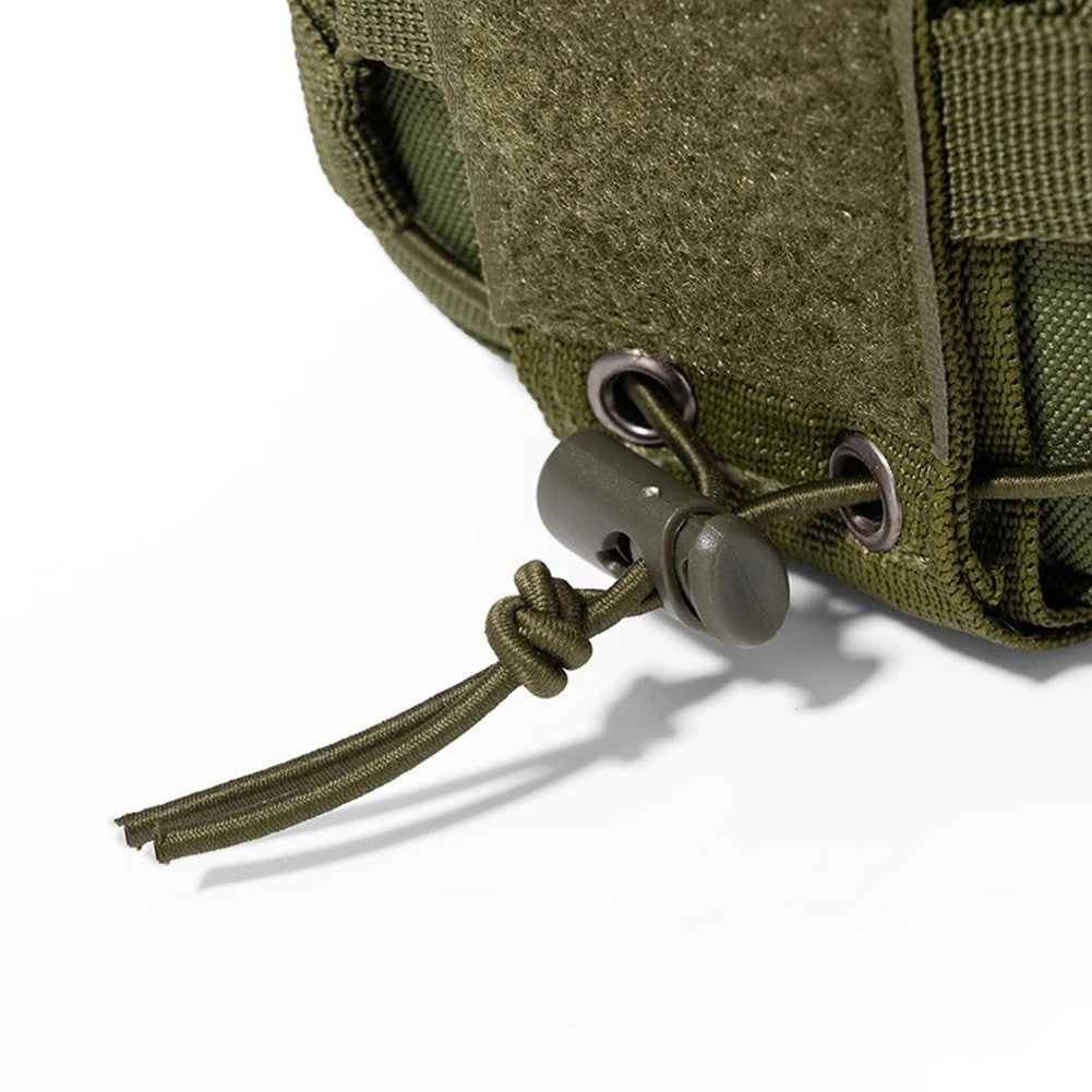 Tactical Sling Chest Bag Water Bottle Pouch Phone Shoulder Backpack for Outdoor